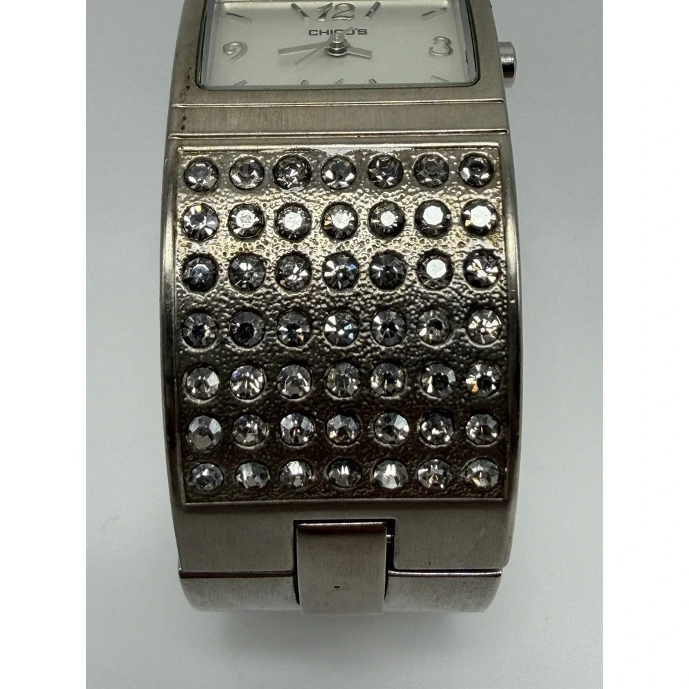 Chico's Ladies Cuff Bangle Watch New Battery 26MM‎ 7
