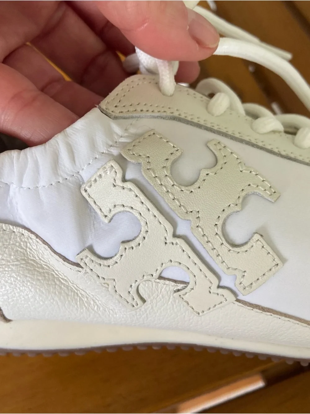 TORY BURCH NEW Double T Trainer Sneakers White 7