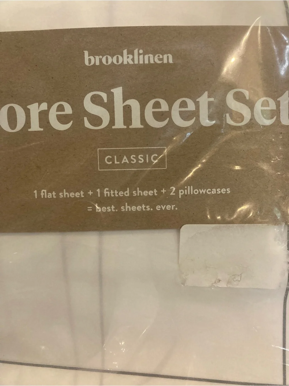 Cooling Cotton  Core Sheet Set BROOKLINEN FULL size sheet  100% BEDDING
