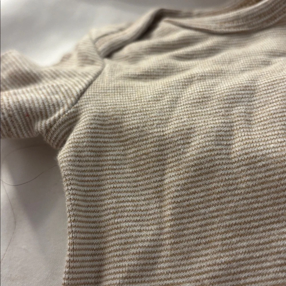 Carter's Beige Striped Baby Bodysuit newborn