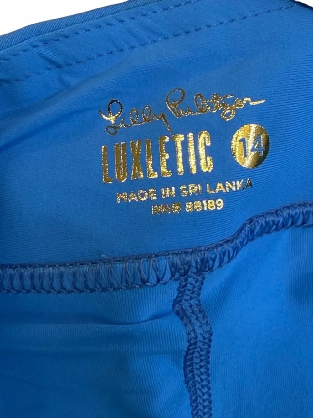 Lilly Pulitzer Luxletic Monica Scallop Skort UPF Blue Size 14