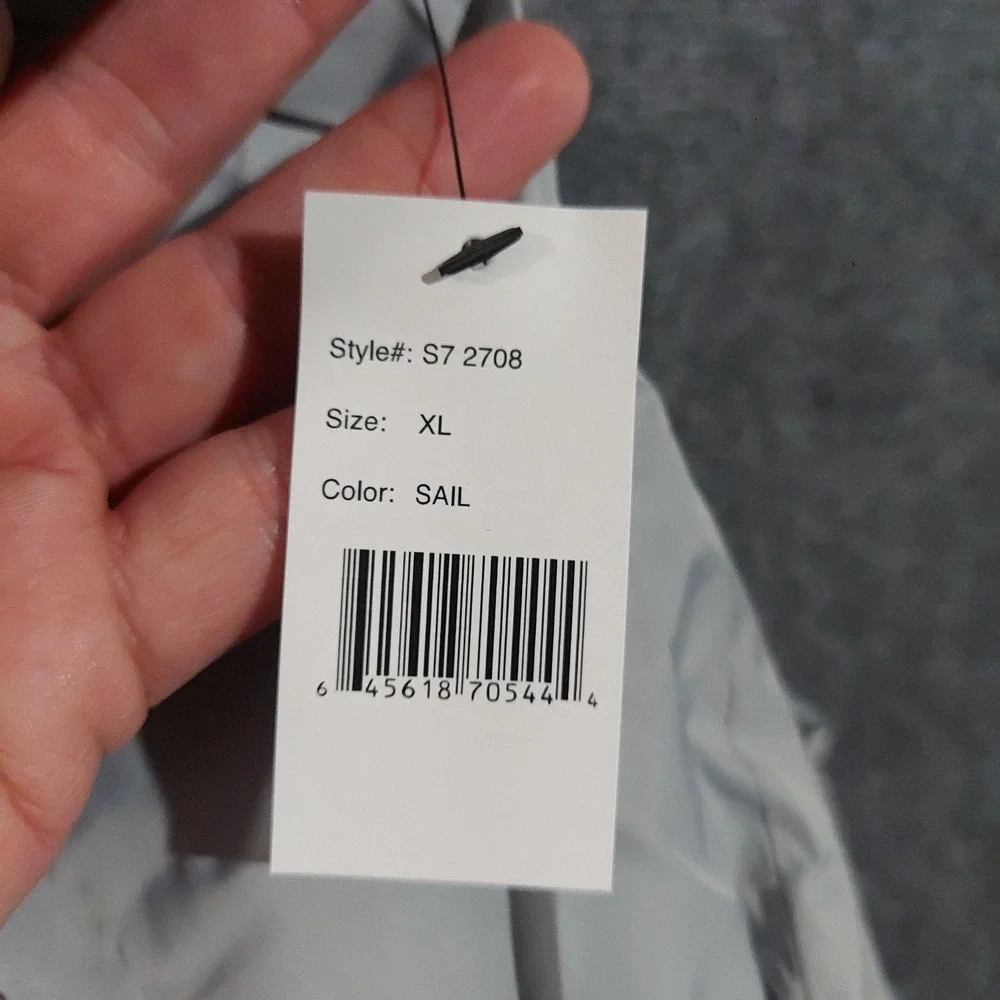 Weatherproof Regatta Jacket Mens XL Gray Windbreaker Water‎ Repellent Nautical