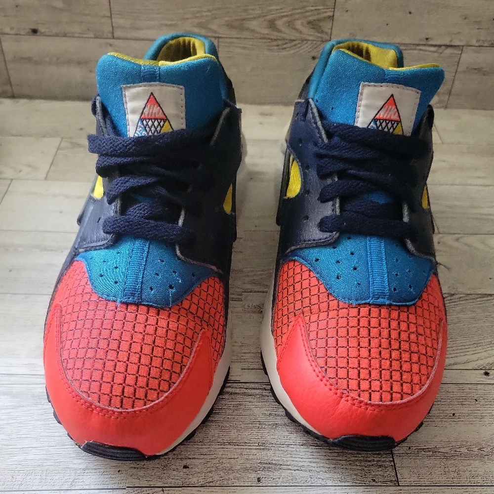 Huarache Run‎ GS 6.5Y Kids Shoes Sneakers BQ7096-600 Crimison/Obsidian