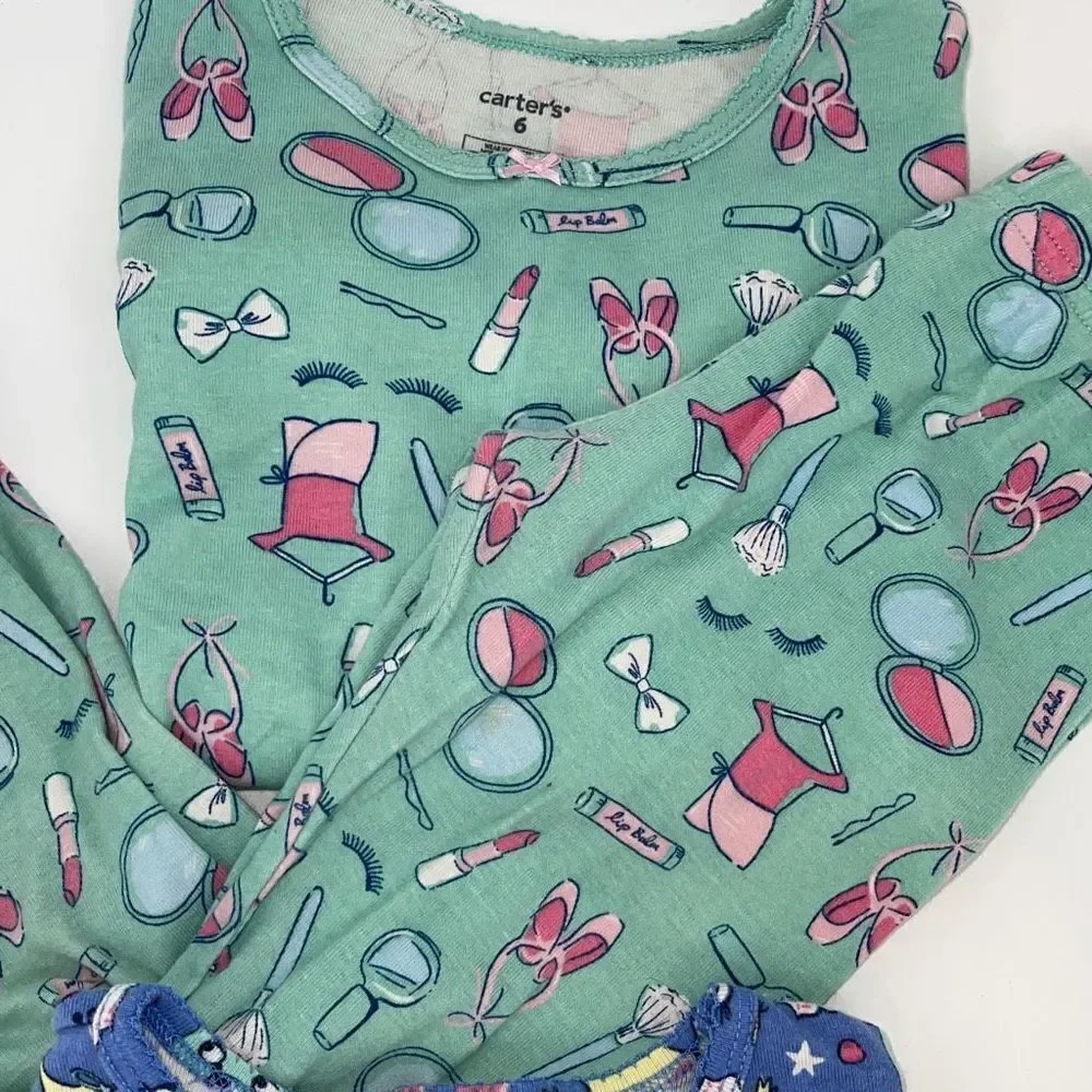 Carter’s‎ Girls Cotton Pajama Sets. Size 6