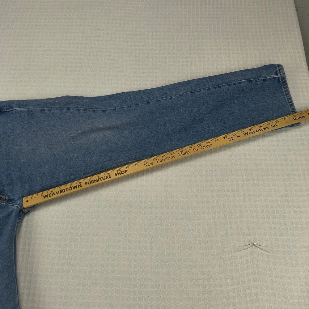 Levis 505 Mens Straight Fit Blue Denim Jeans 36x32 Medium Wash Zip‎ Fly Classic
