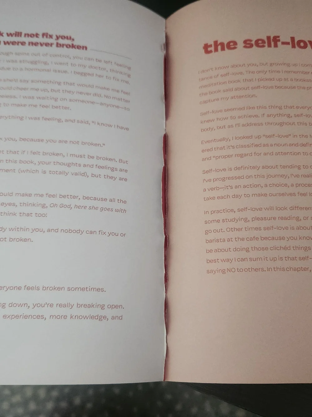 the gift of self-love Workbook - Red Cover- Preloved