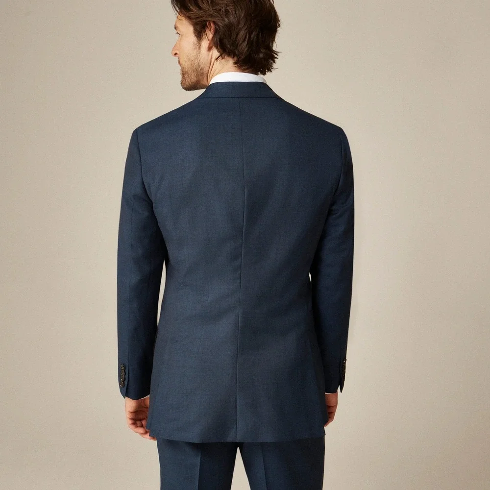 J.Crew Ludlow‎ Slim-fit suit jacket Italian worsted wool 44/R Mariner Blue NWT