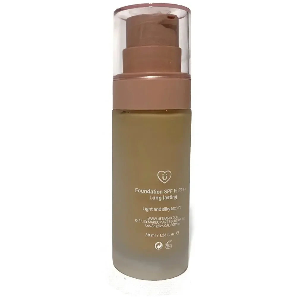 Ultramo Matte Liquid Foundation Golden Medium SPF15 PA++ High Coverage 40ml
