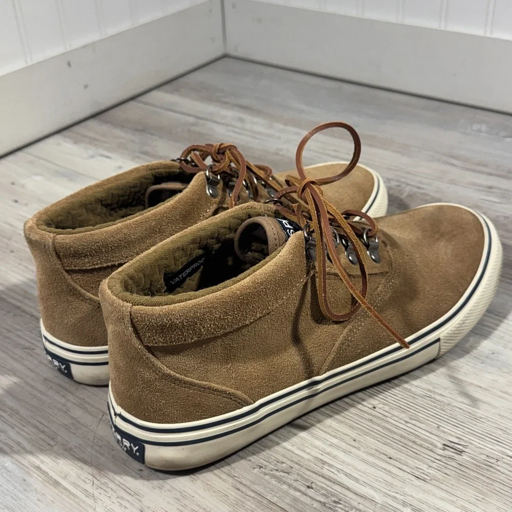 Sperry‎ Striper Storm Chukka Men's Sz 9 Waterproof, Suede Tan Boots, STS19888