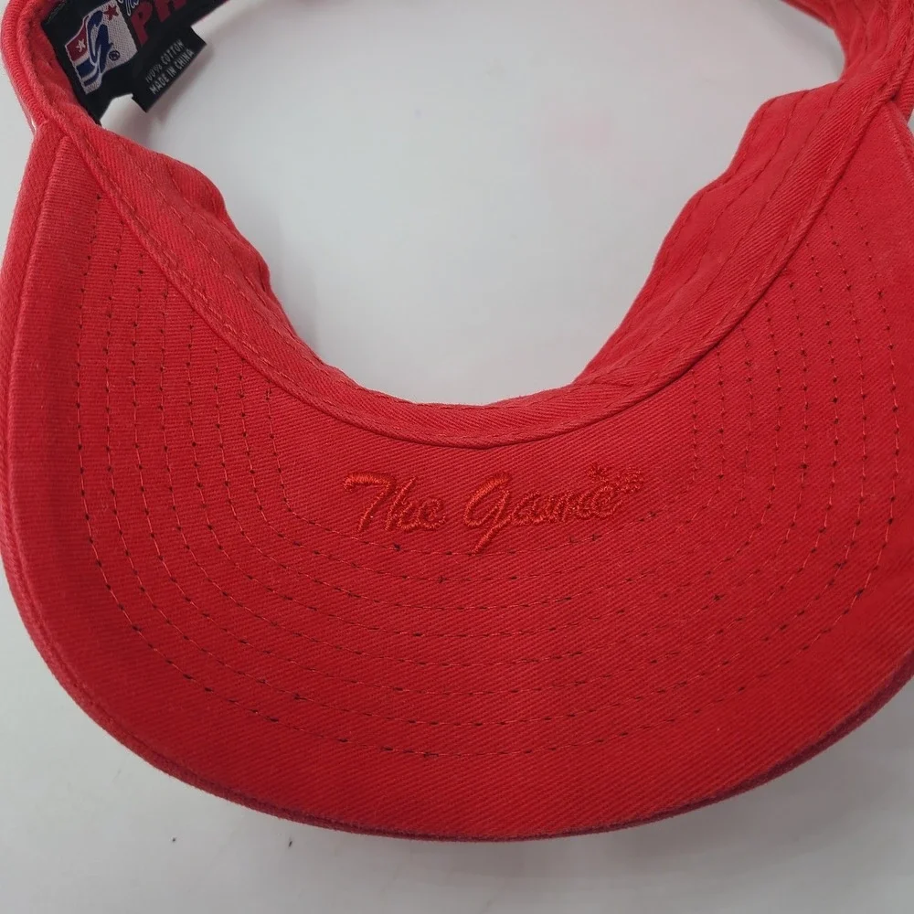 Youth USSSA Pride Visor Hat Adjustable The Game Red NPF Logo Softball Fast Pitch