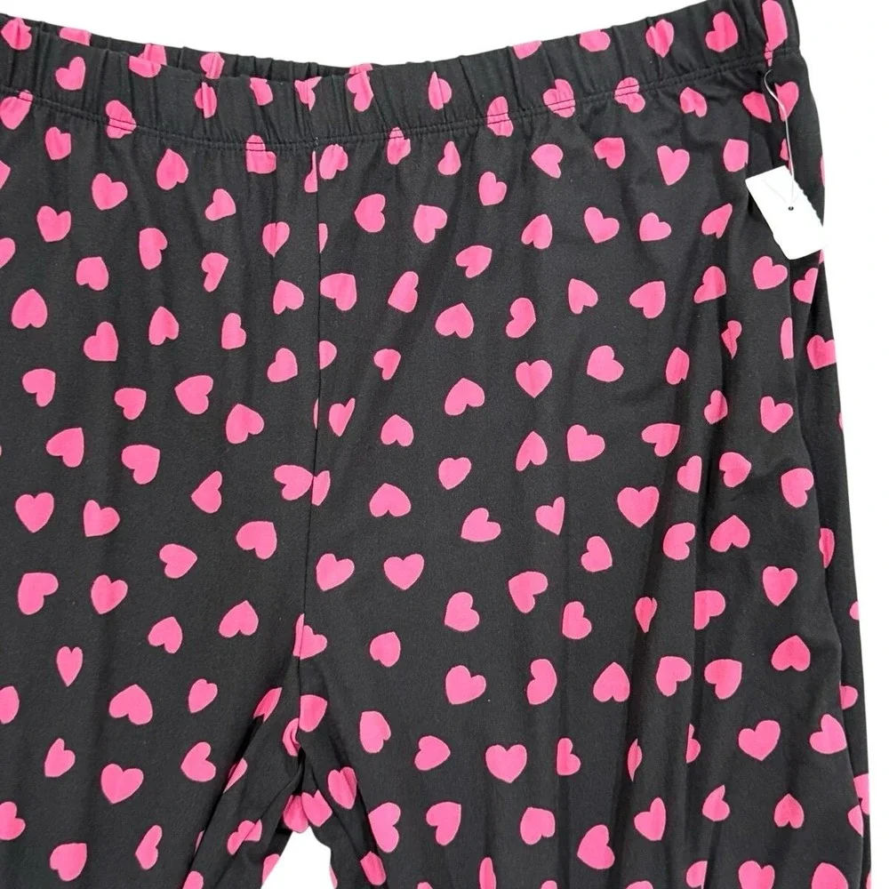 Kate Spade Pajama‎ Pants Women's Large Heart Print