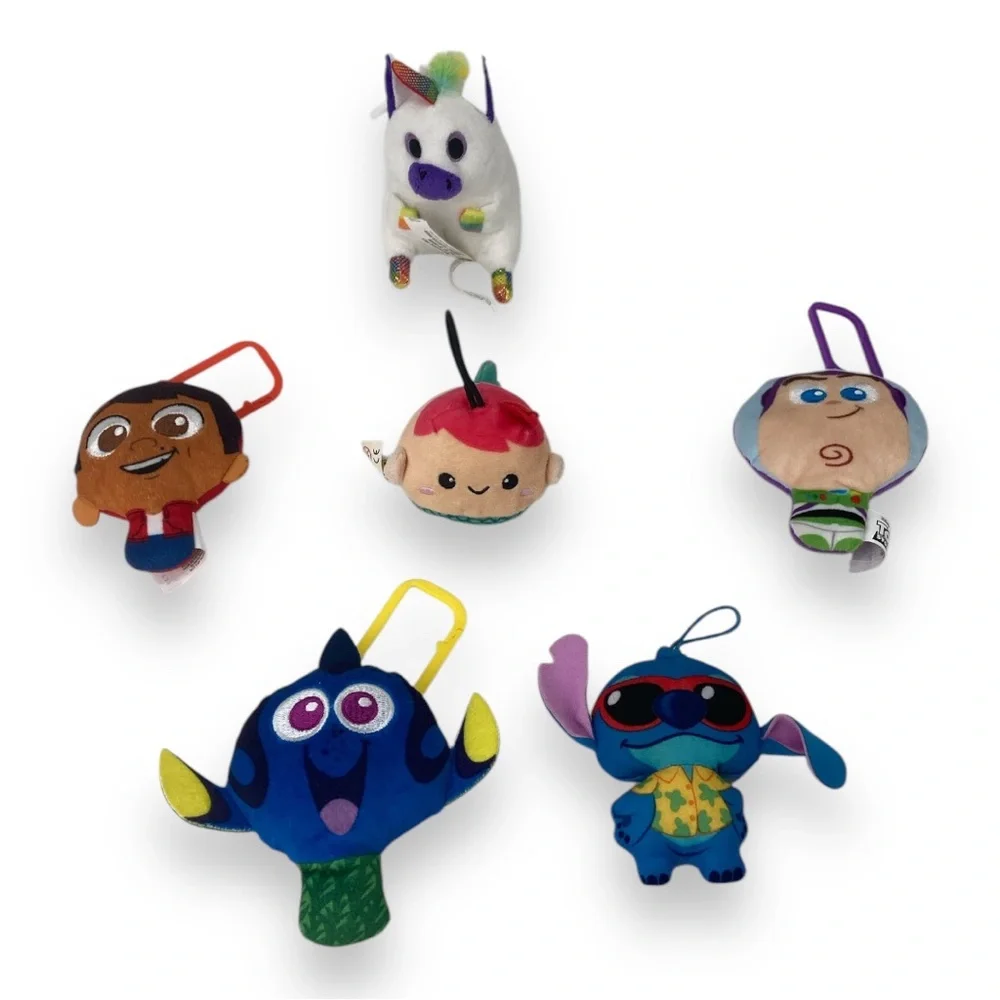 McDonald’s Stitch Coco Miguel Nemo Dory Unicorn Buzz Happy Meal Plush Keychains