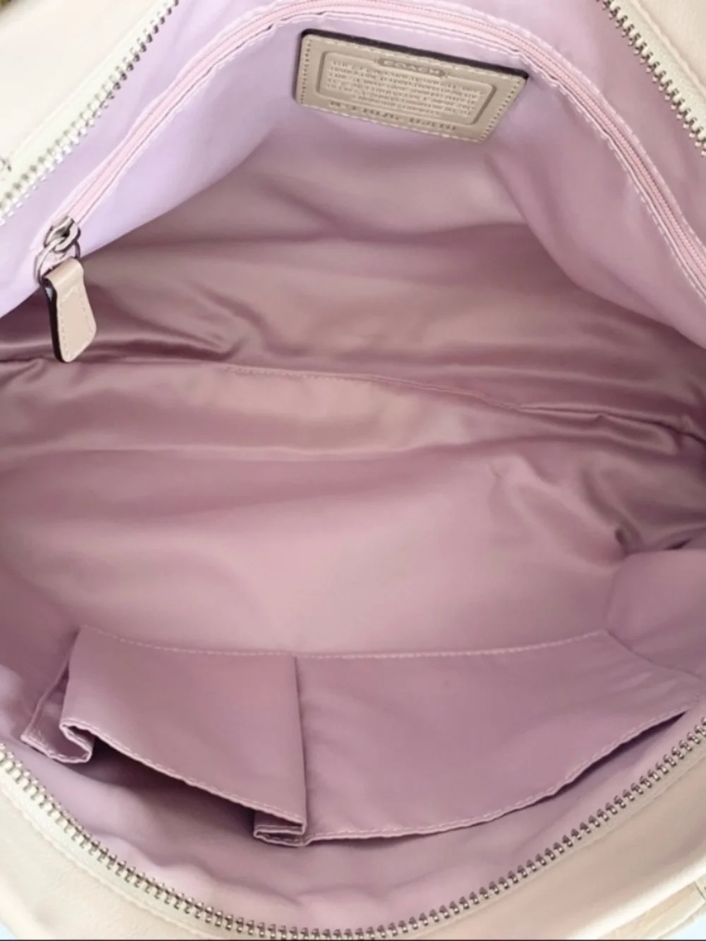 Coach Kristin Spectator Leather East West Zip Tote