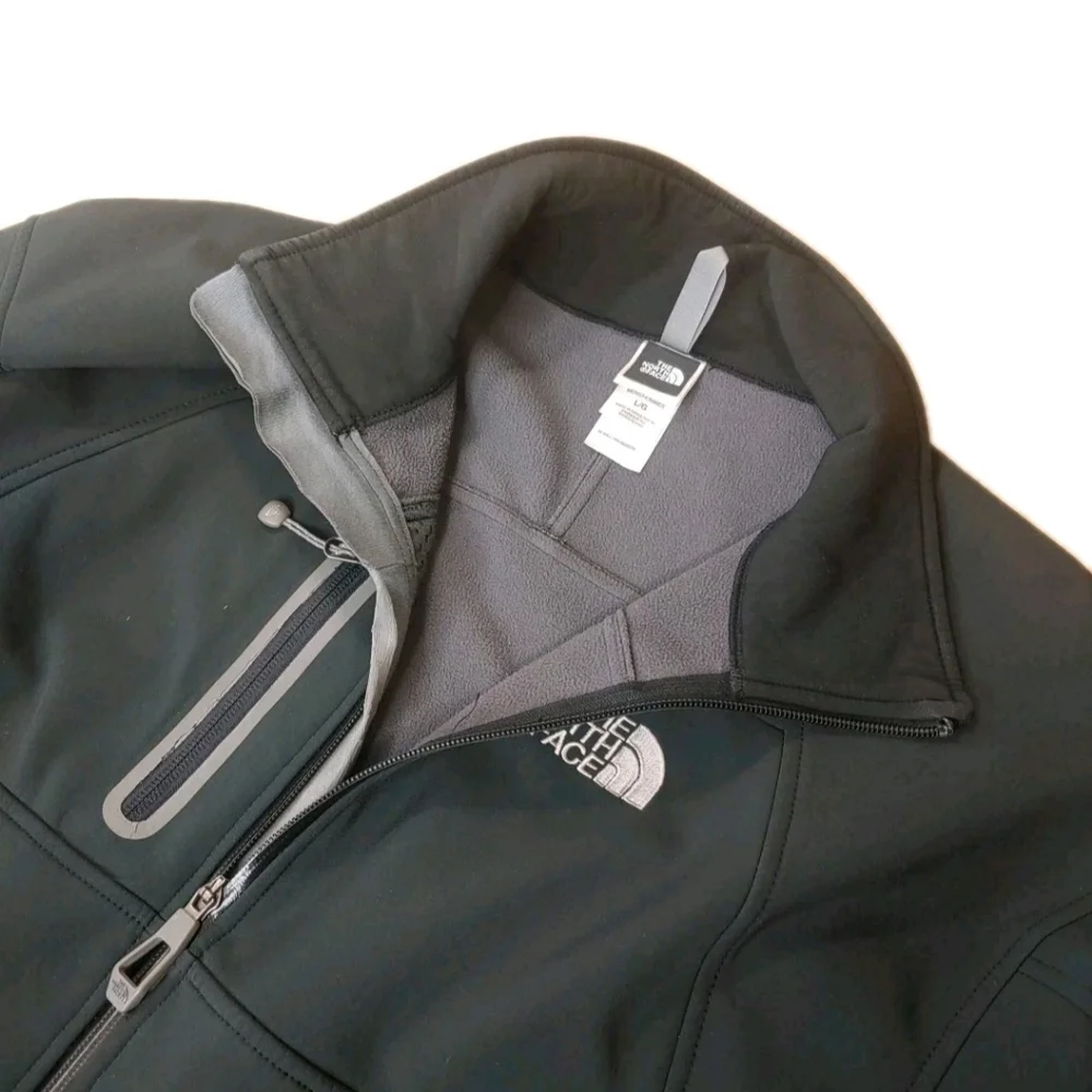 The North Face Apex Bionic Jacket Large Black Scuba Zip Fleece Lined Ski Winter