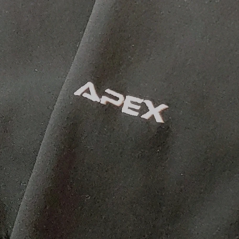 The North Face Apex Bionic Jacket Large Black Scuba Zip Fleece Lined Ski Winter