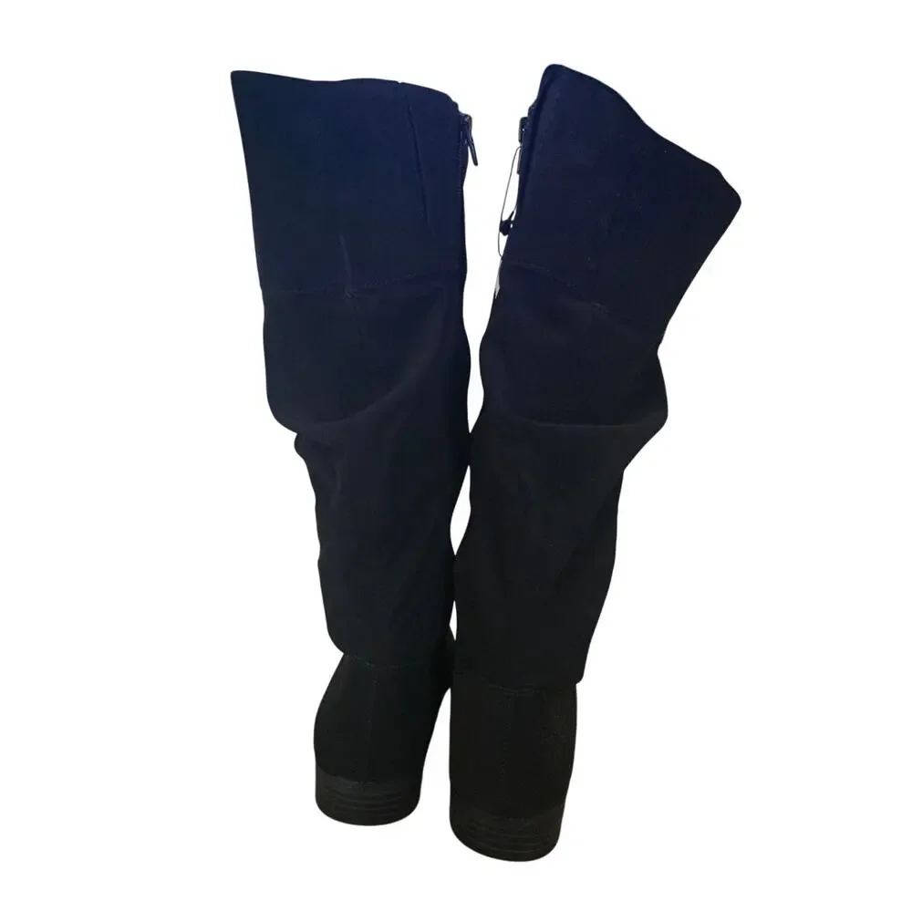 Style and Co Black 6.5 Wide Calf Boots, New