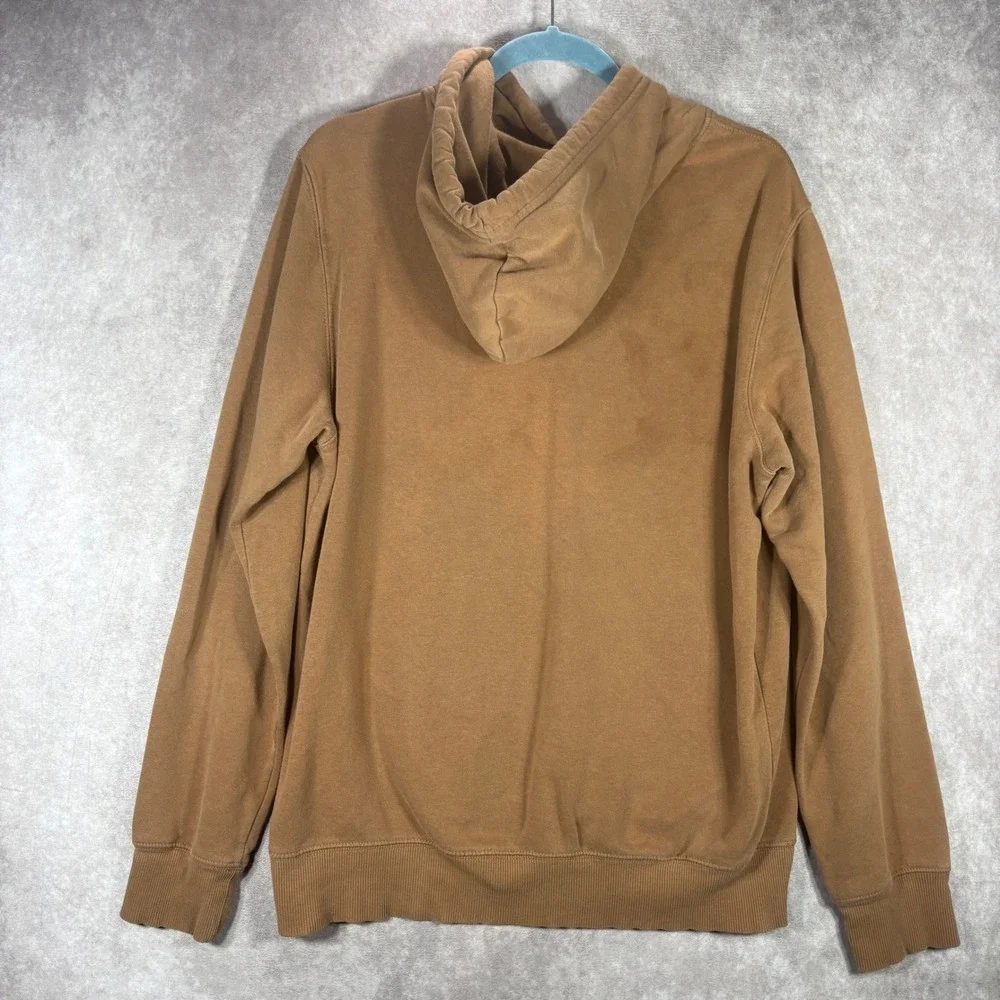 The North Face Hoodie Mens Medium Brown Half Dome Logo Pullover Fleece Outdoors
