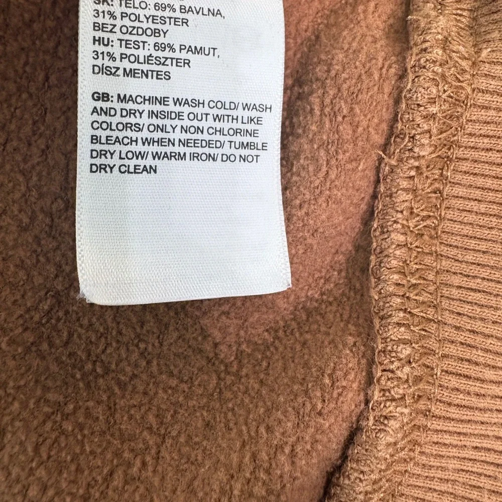 The North Face Hoodie Mens Medium Brown Half Dome Logo Pullover Fleece Outdoors