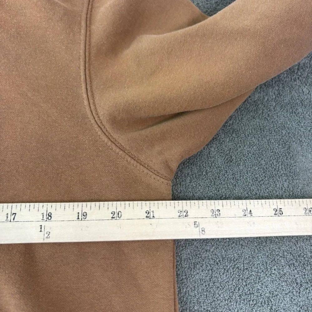 The North Face Hoodie Mens Medium Brown Half Dome Logo Pullover Fleece Outdoors