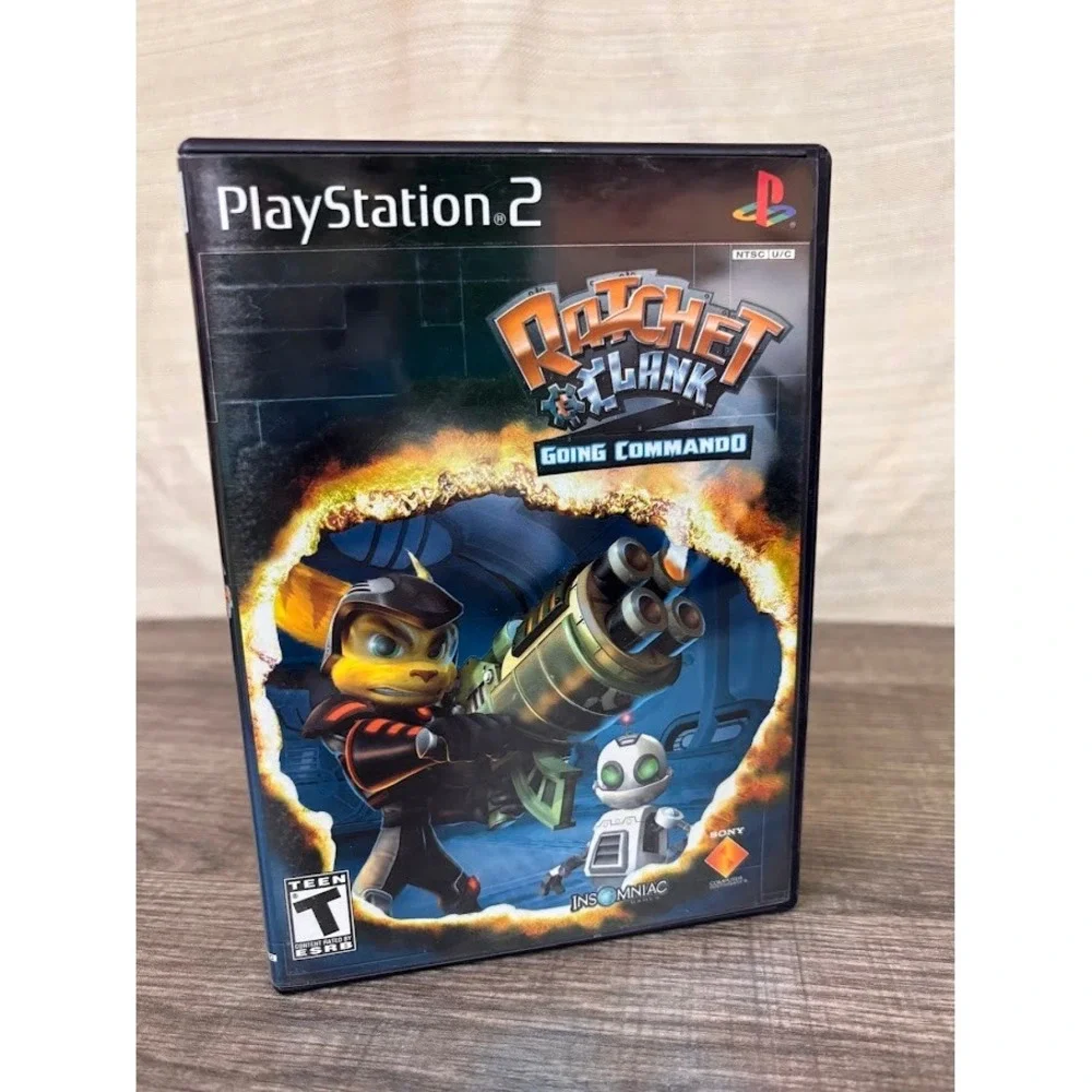 Ratchet & Clank Going Commando Sony PlayStation 2 PS2 2003 Black Label CIB