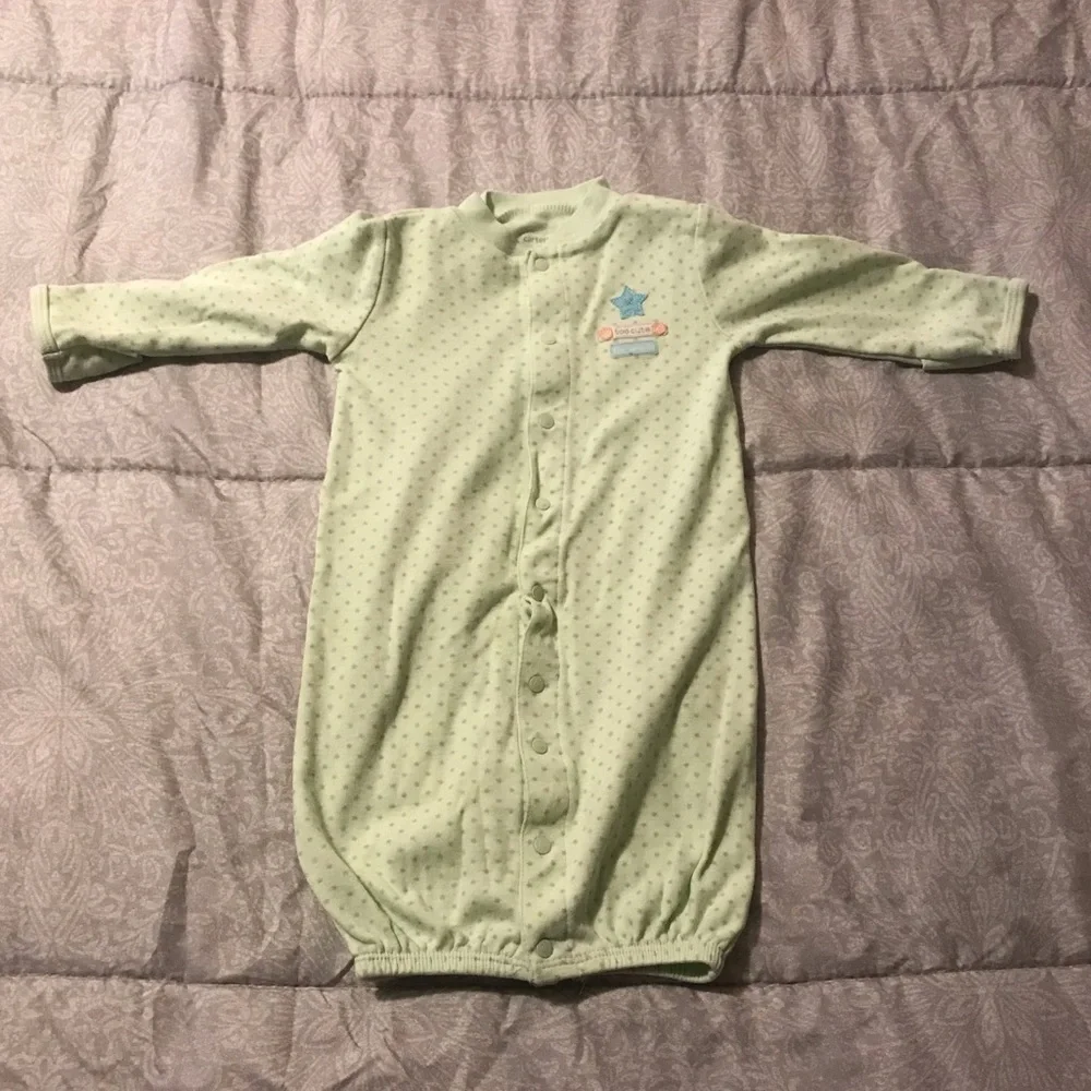 Carter’s Mint Green Infant Baby Sleep Sack 3 Months