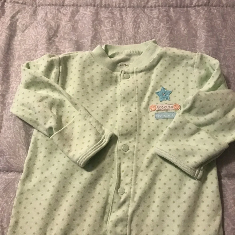 Carter’s Mint Green Infant Baby Sleep Sack 3 Months