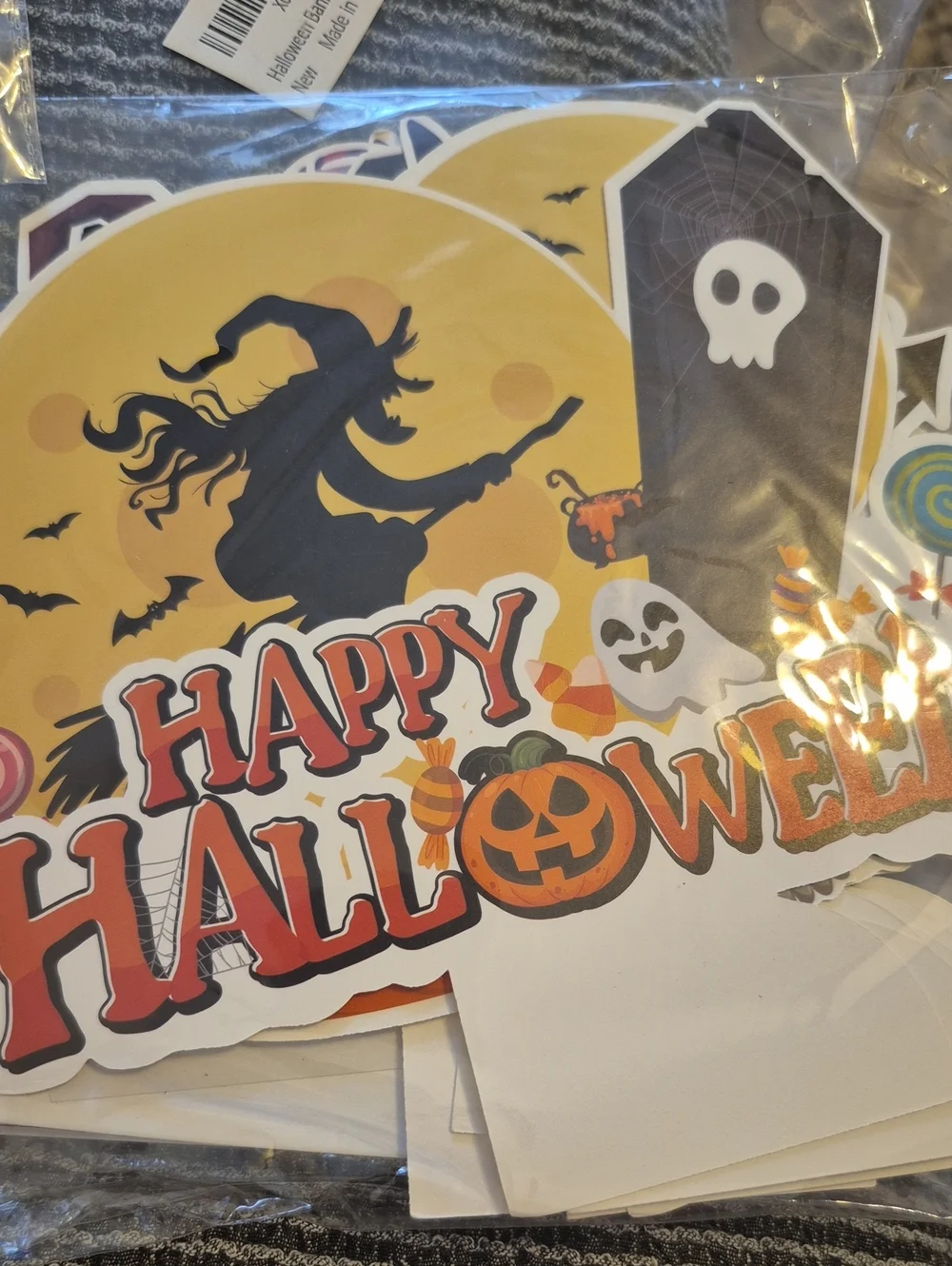 Halloween Party Decorations Pack - Orange, Black & Yellow