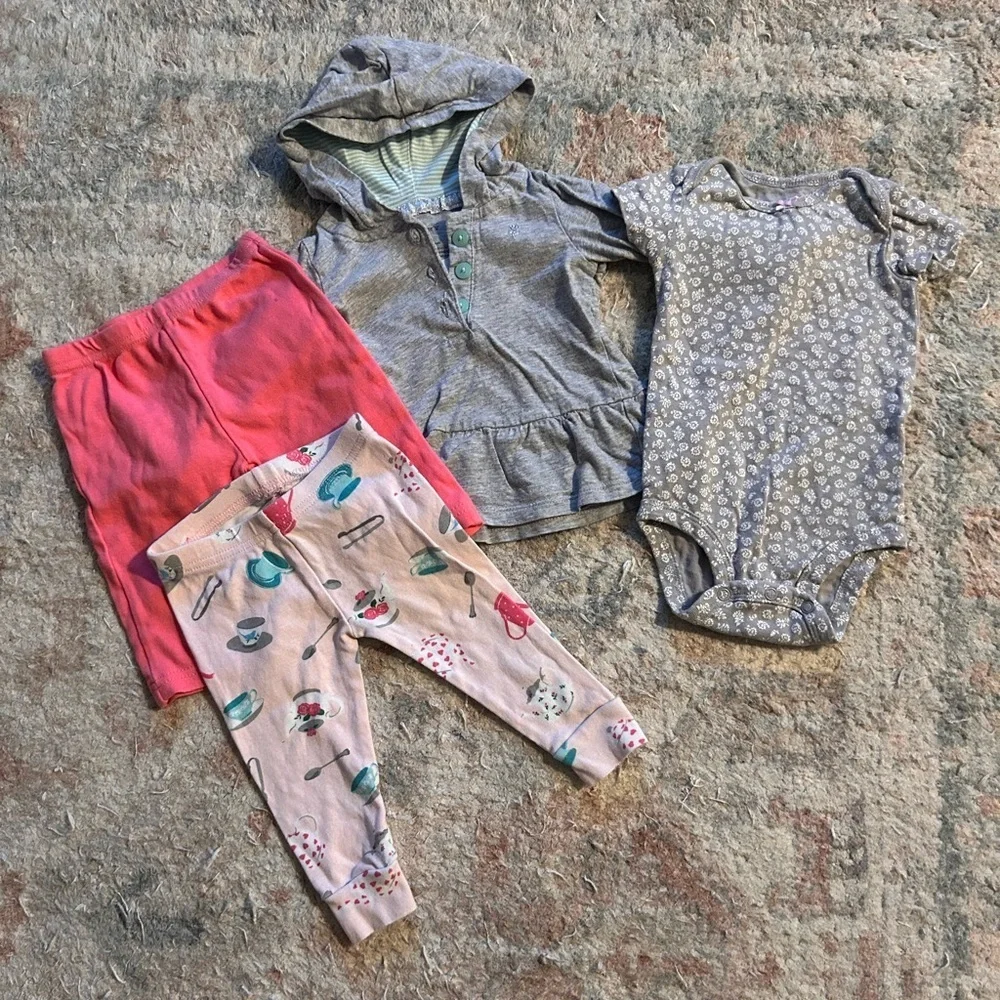 Carters size 6 month clothing bundle