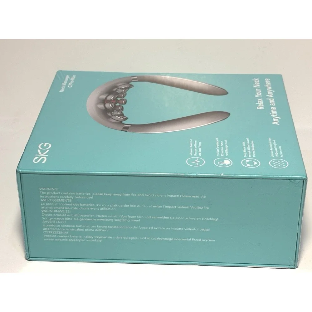 SKG G7 Pro Max Neck Massager Heated Shiatsu Deep Tissue Rechargeable New