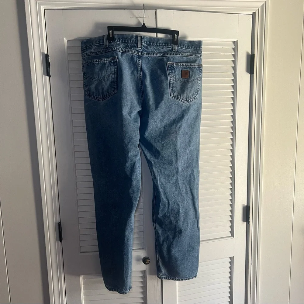 Vintage Carhartt Traditional Fit Jeans Men’s Blue Denim 44 x 32 B18 DST Workwear