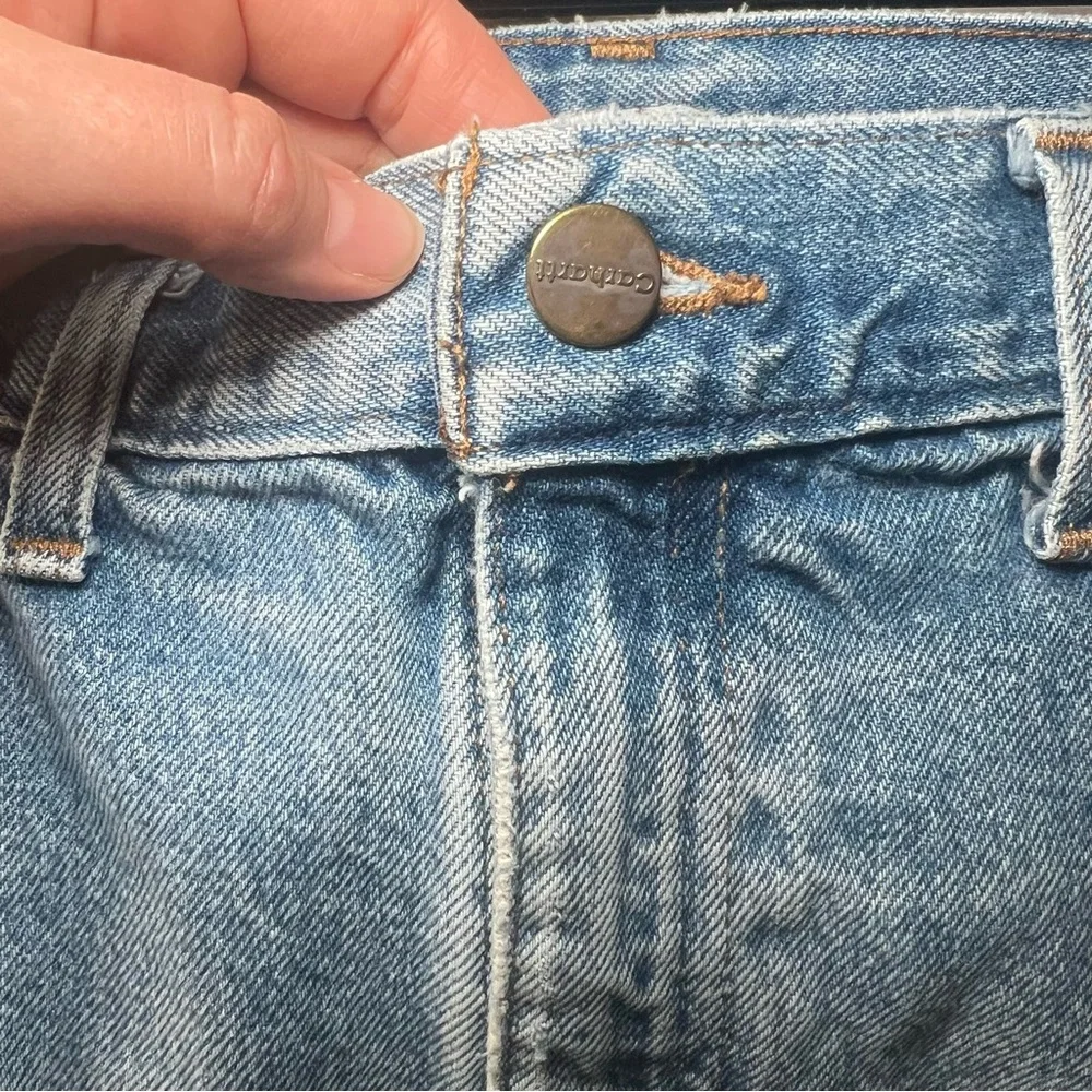 Vintage Carhartt Traditional Fit Jeans Men’s Blue Denim 44 x 32 B18 DST Workwear