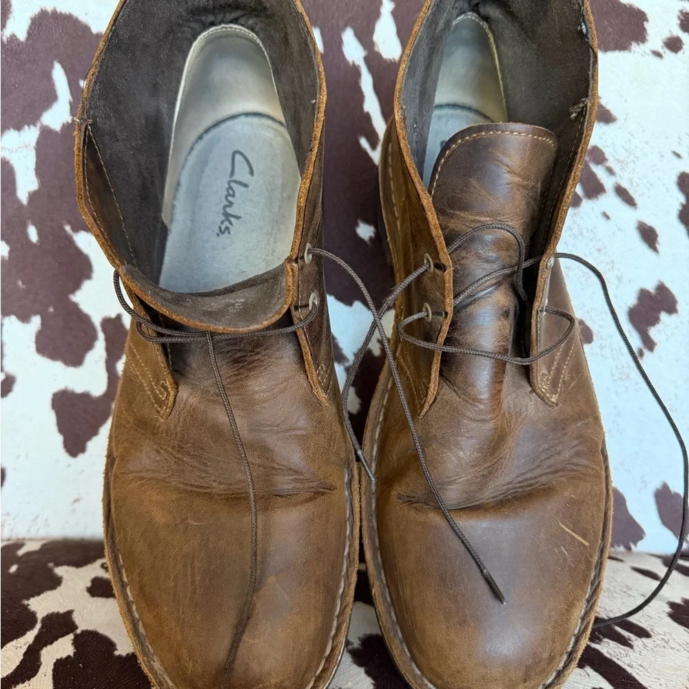 Clarks brown leather