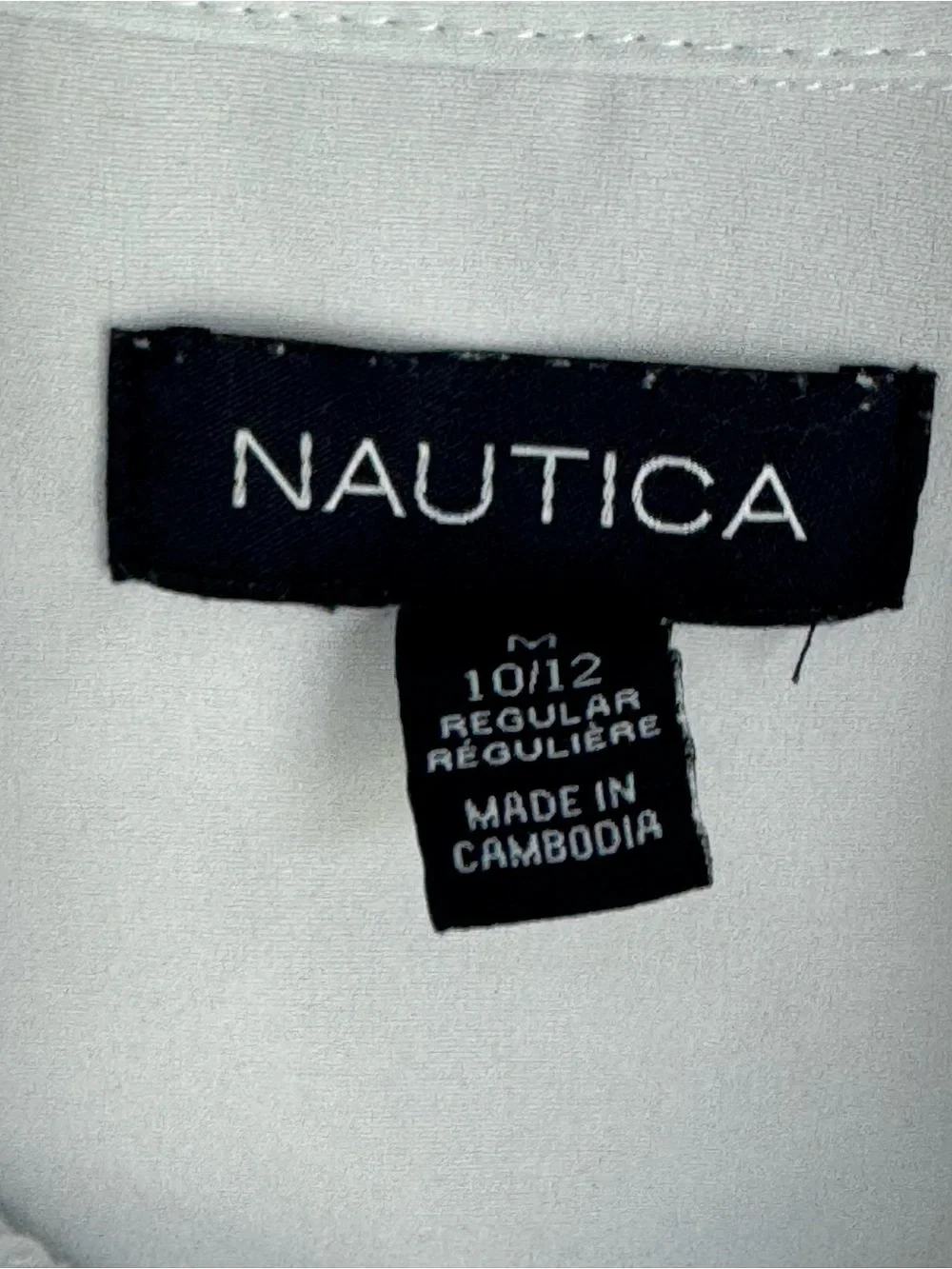 Nautica Boys Short Sleeve Button-Down Shirt in White ✨5 for $15!✨ school uniform