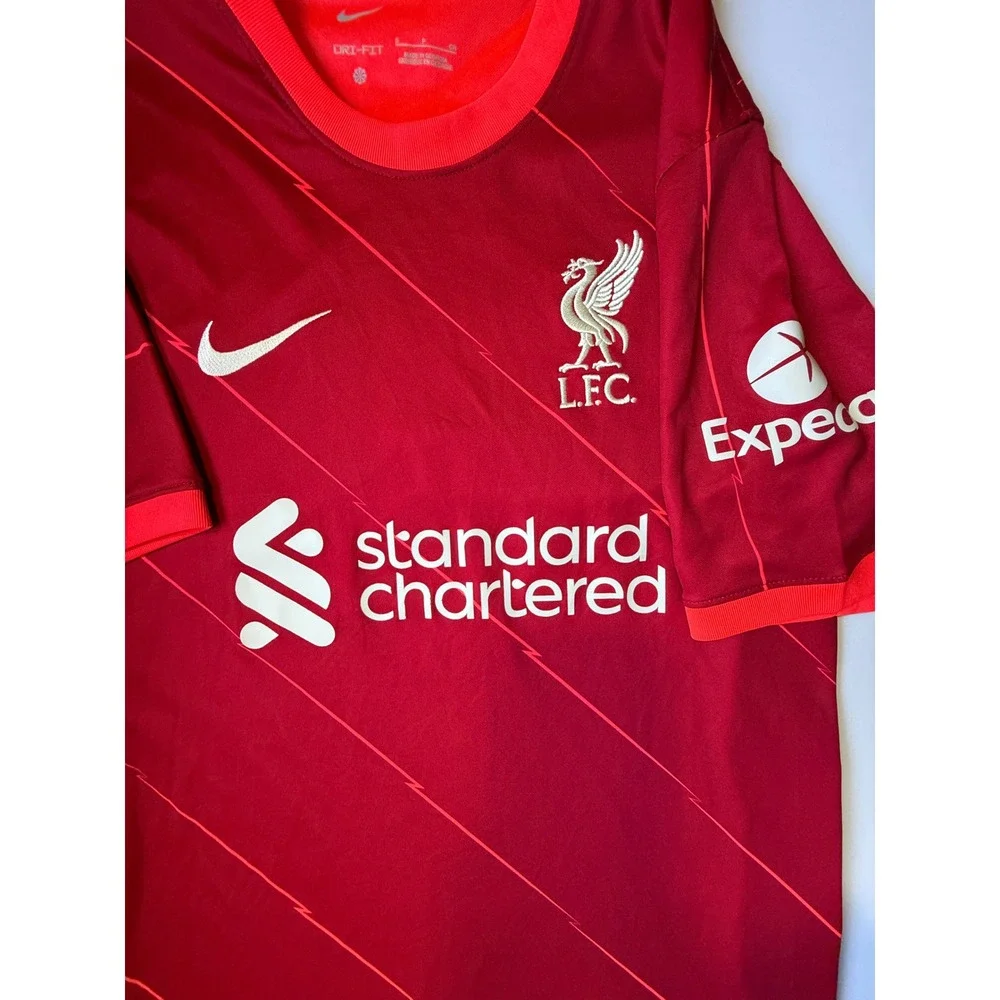 Nike Liverpool FC Soccer Jersey 2021 22 Home Red Small Dri Fit Shirt
