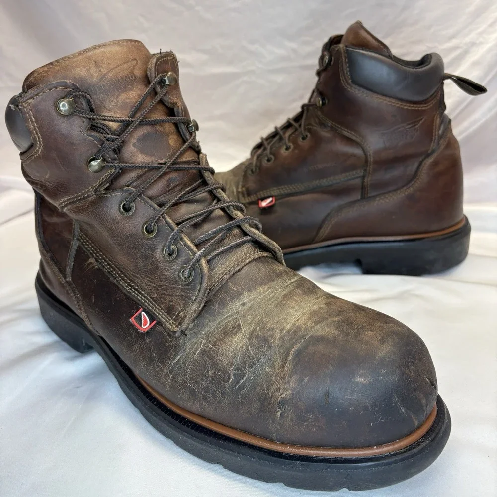 Red Wing 4215 Men Waterproof Boots‎ Steel Toe Genuine Leather Durable Size 11 D