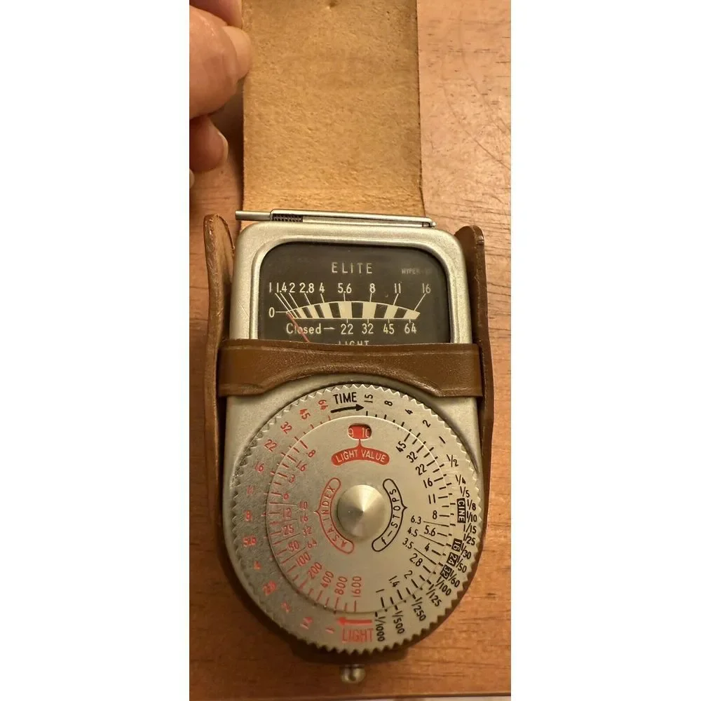 ELITE HYPER Exposure Meter Photo-Electric w/ Case & Box‎ Made in Japan
