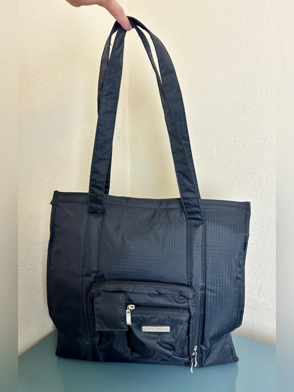 RARE Baggallini Bark N Beach Bag Pet Carrier Travel Tote Dog Cat Ex Cond 16”x15”