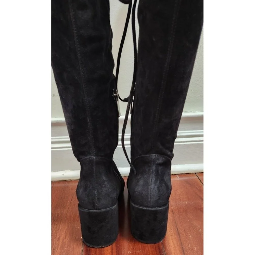 Aquatalia black suede