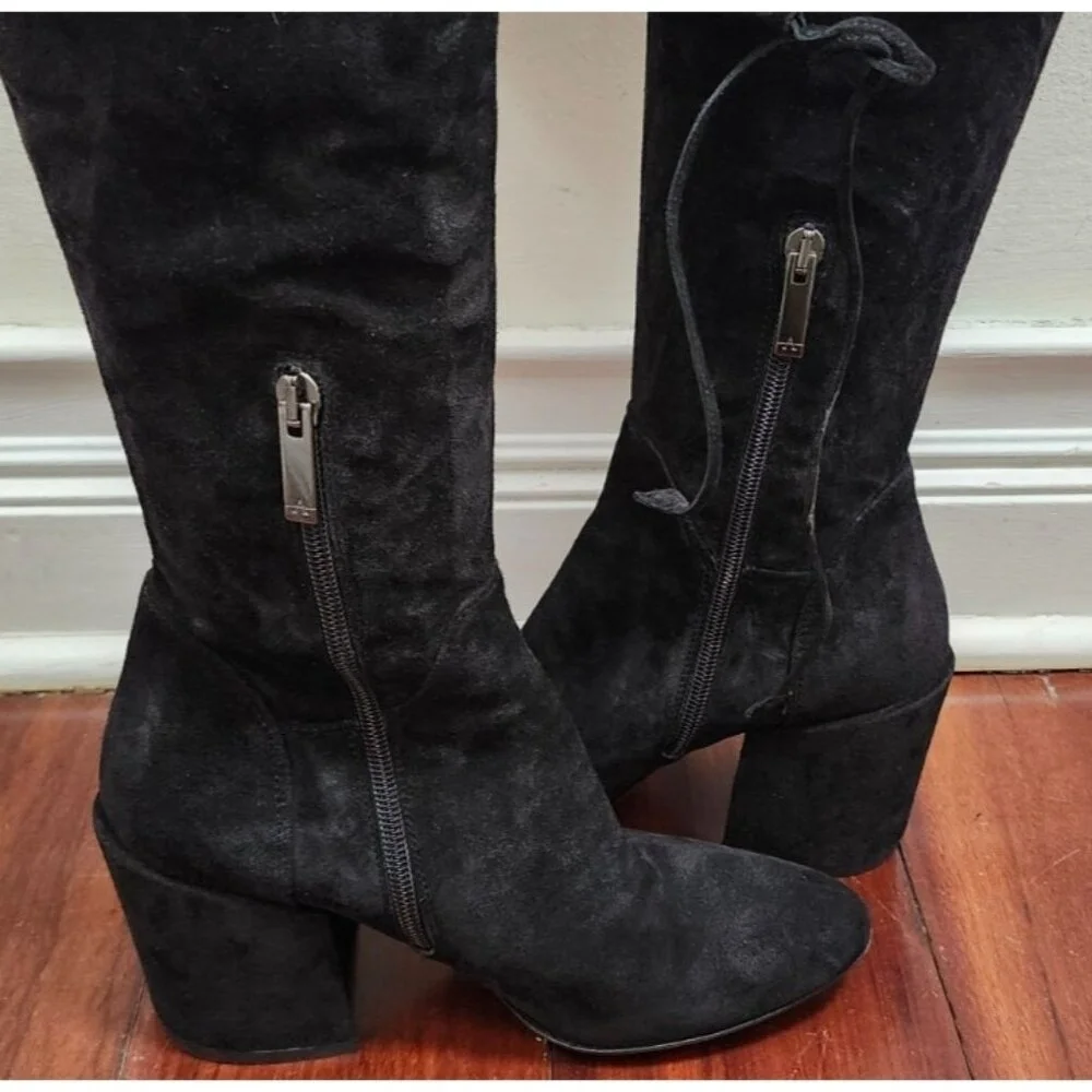 Aquatalia black suede