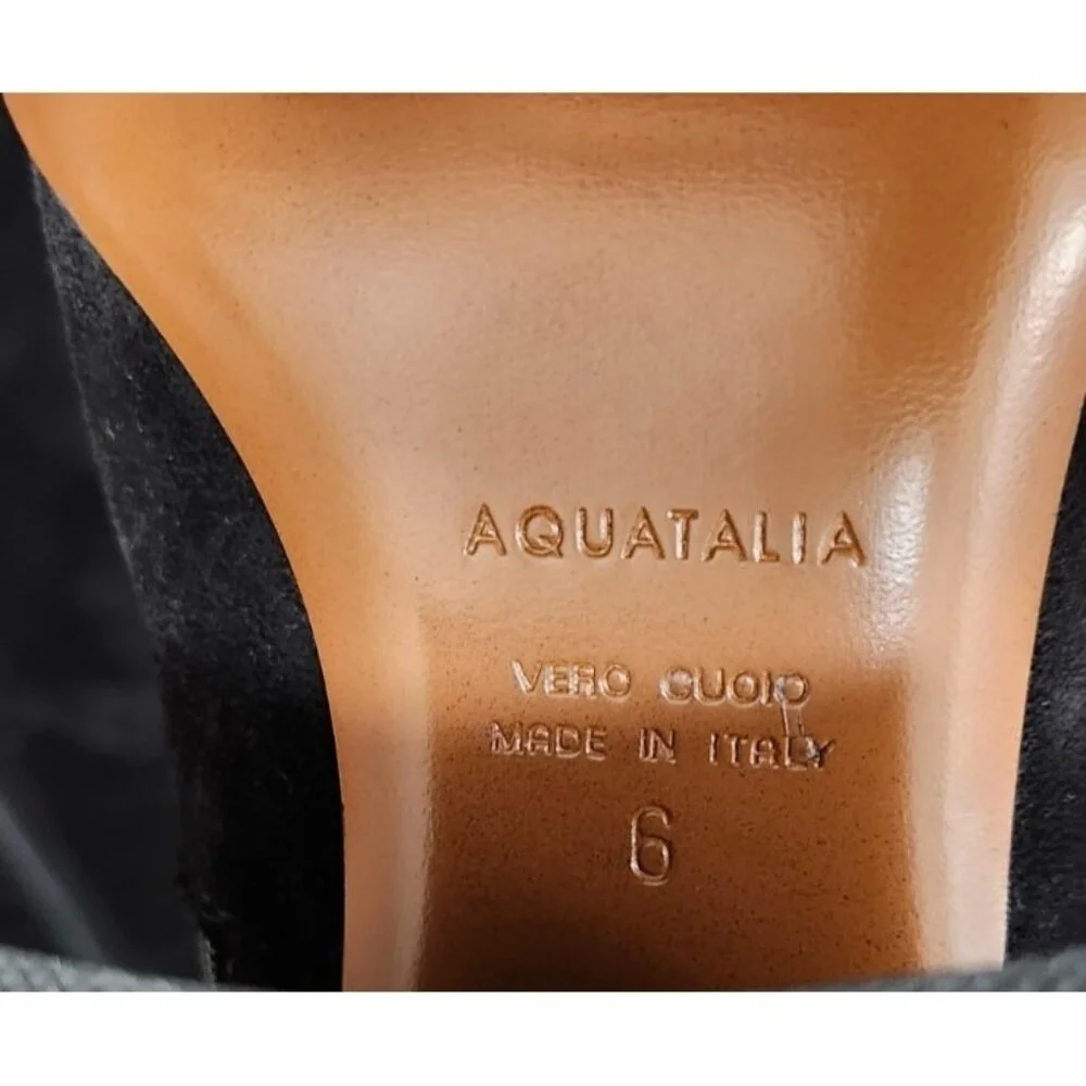 Aquatalia black suede