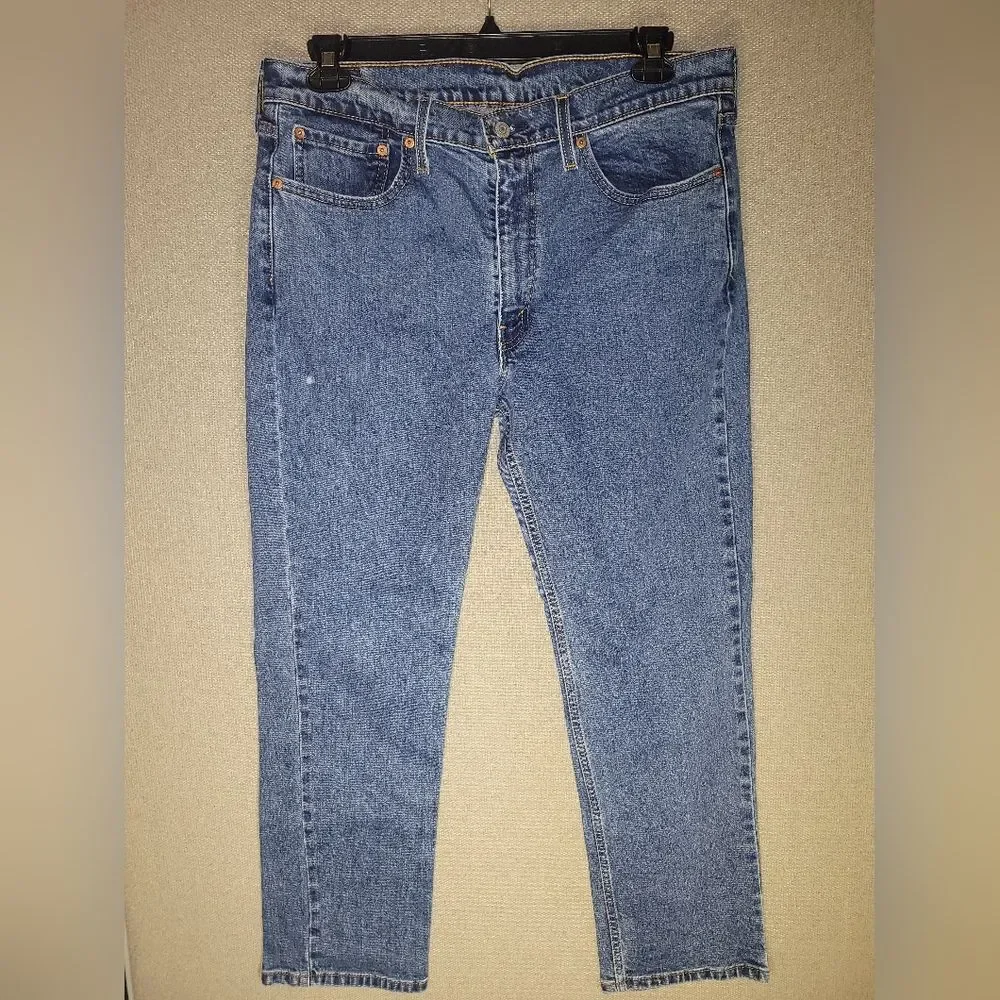 Levi's 514 Mens W36 L30 Straight Blue Denim Jeans