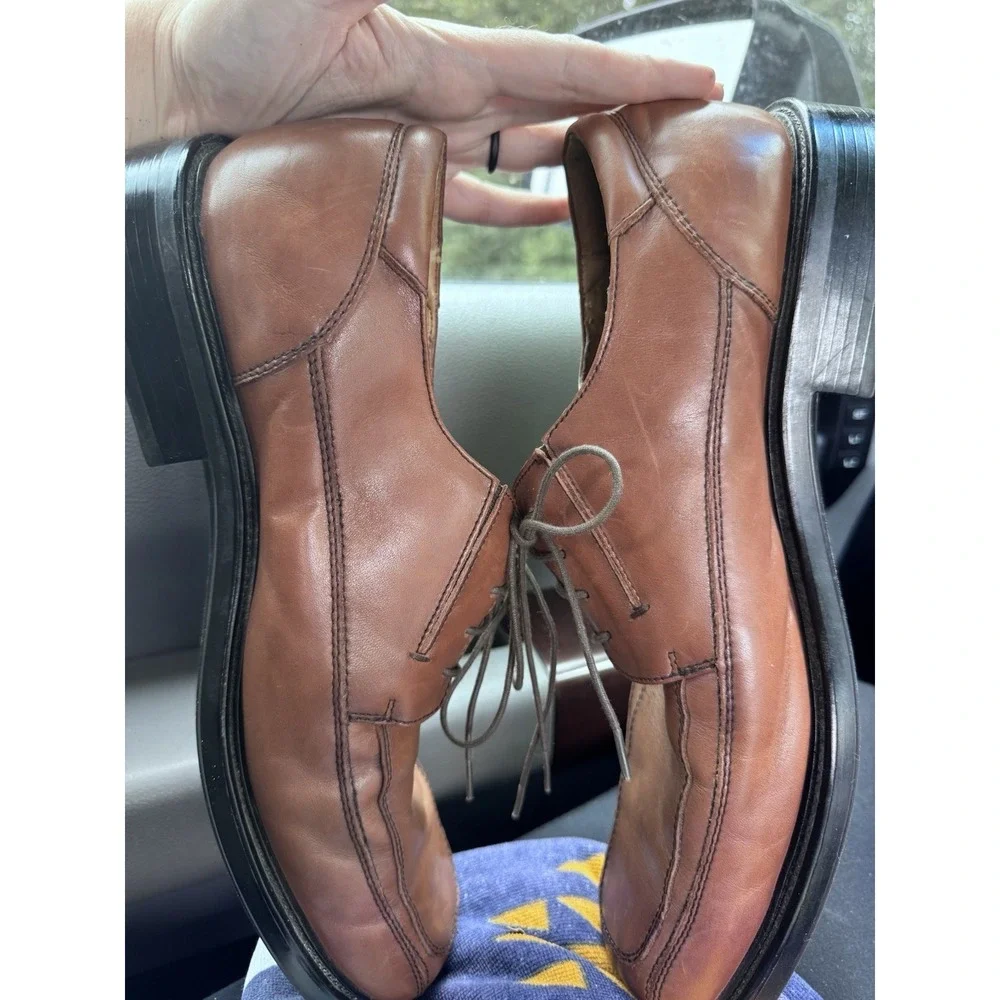 Dockers Brown Leather Dress Shoes Mens Size 13 Office Church. Peeling Inside