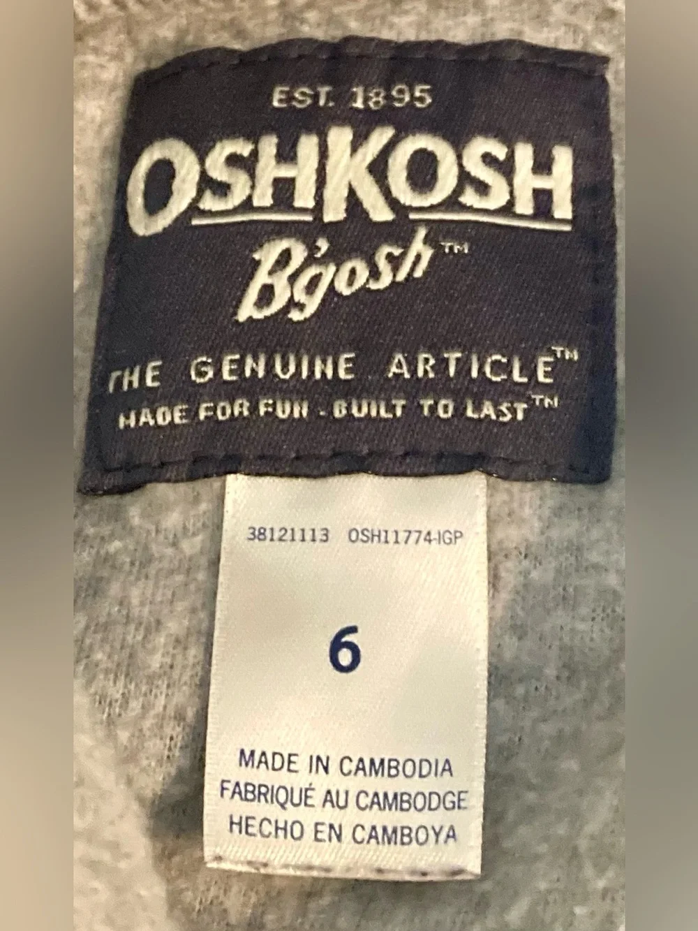 OshKosh Bgosh warm two