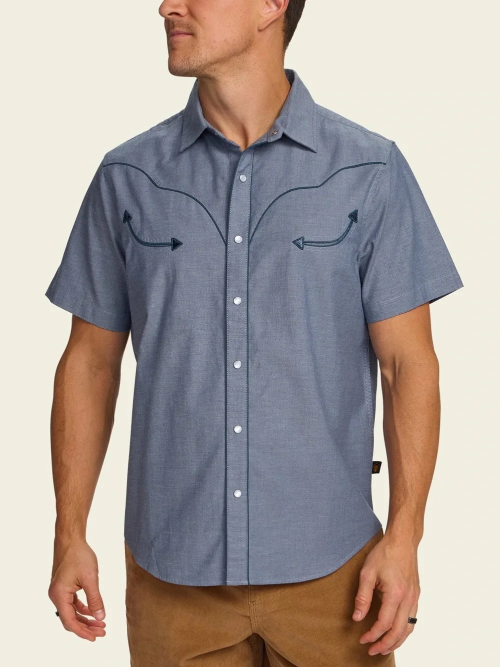 Howler Brothers Broncbuster Snapshirt Indigo Western Snap Shirt Men’s XL