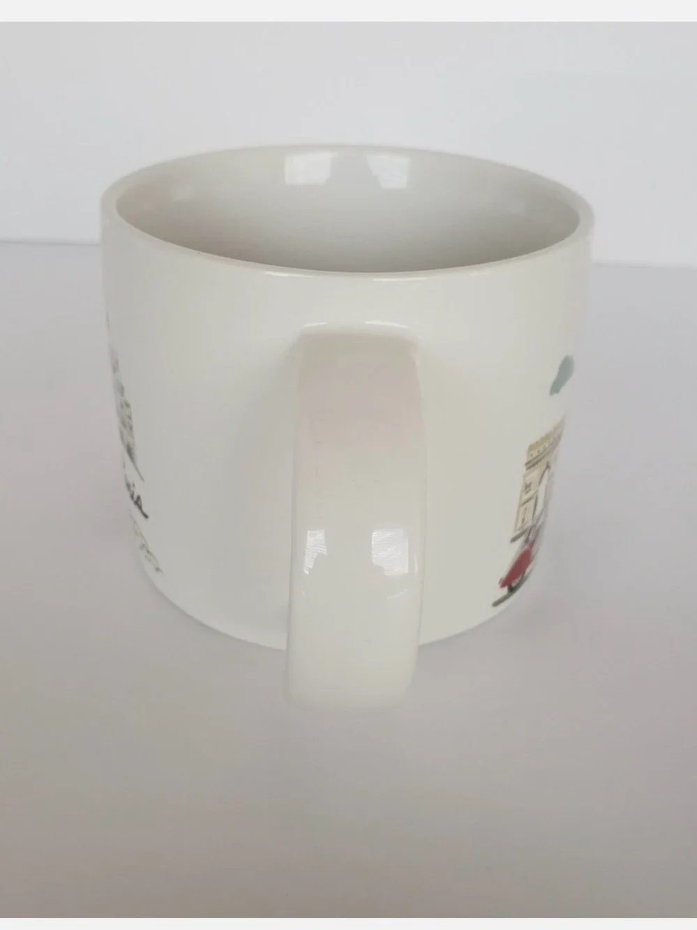 Pottery Barn Coffee/Tea mug 13.5 oz beautiful Parisian Design Eiffel Tower 🇫🇷