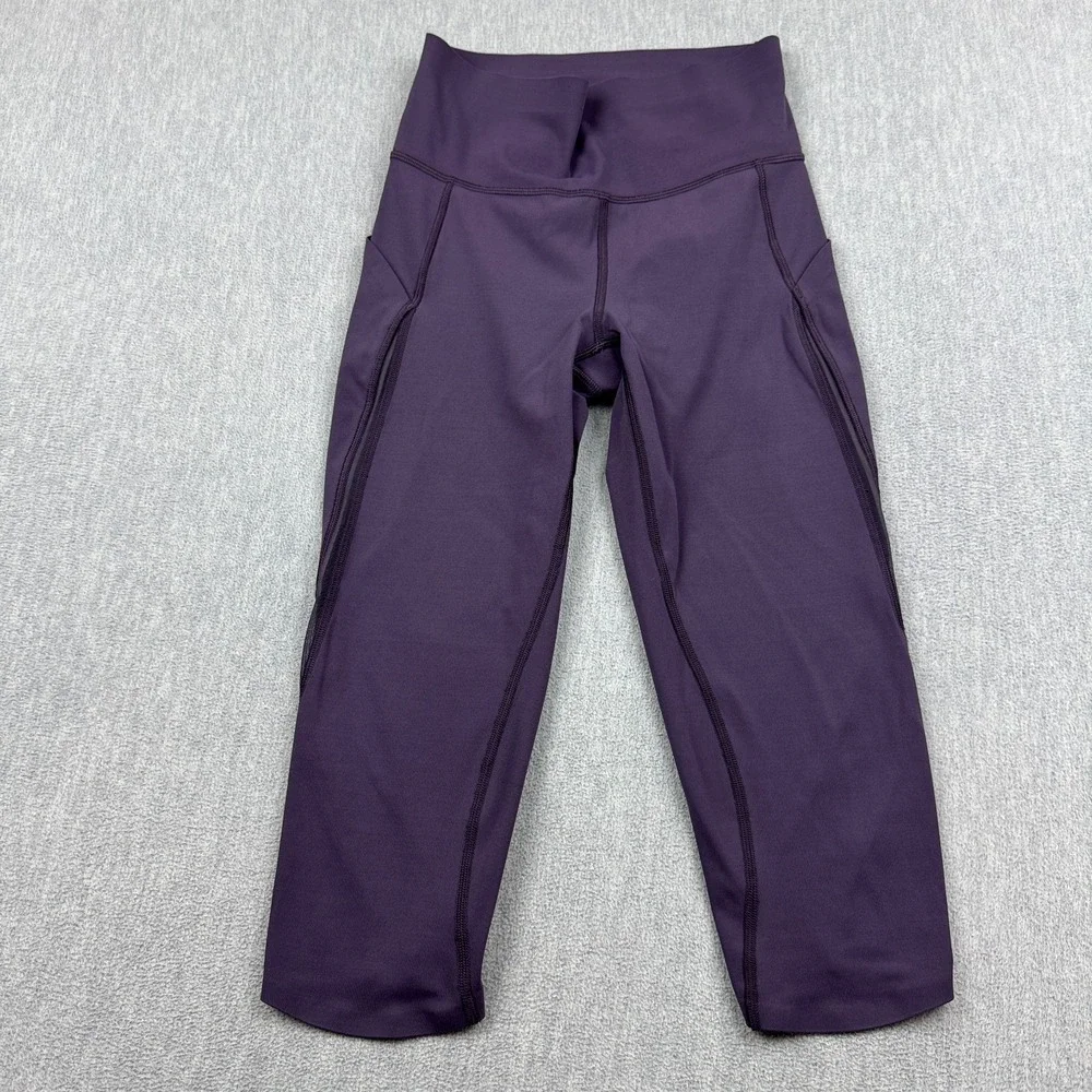 Lululemon Leggings Womens 4 Purple Pace Perfect Crop 18