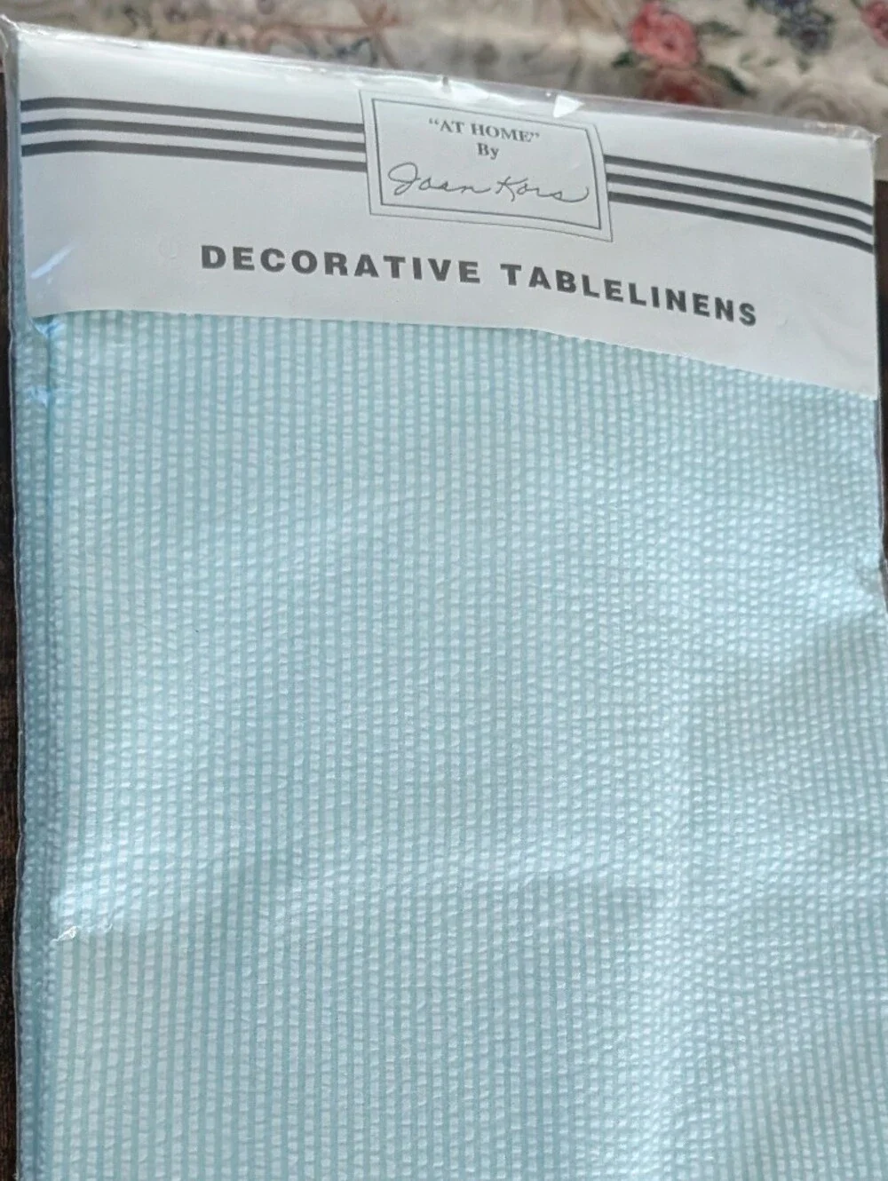 Vintage At Home With Joan Kors  Seersucker Tablecloth 50