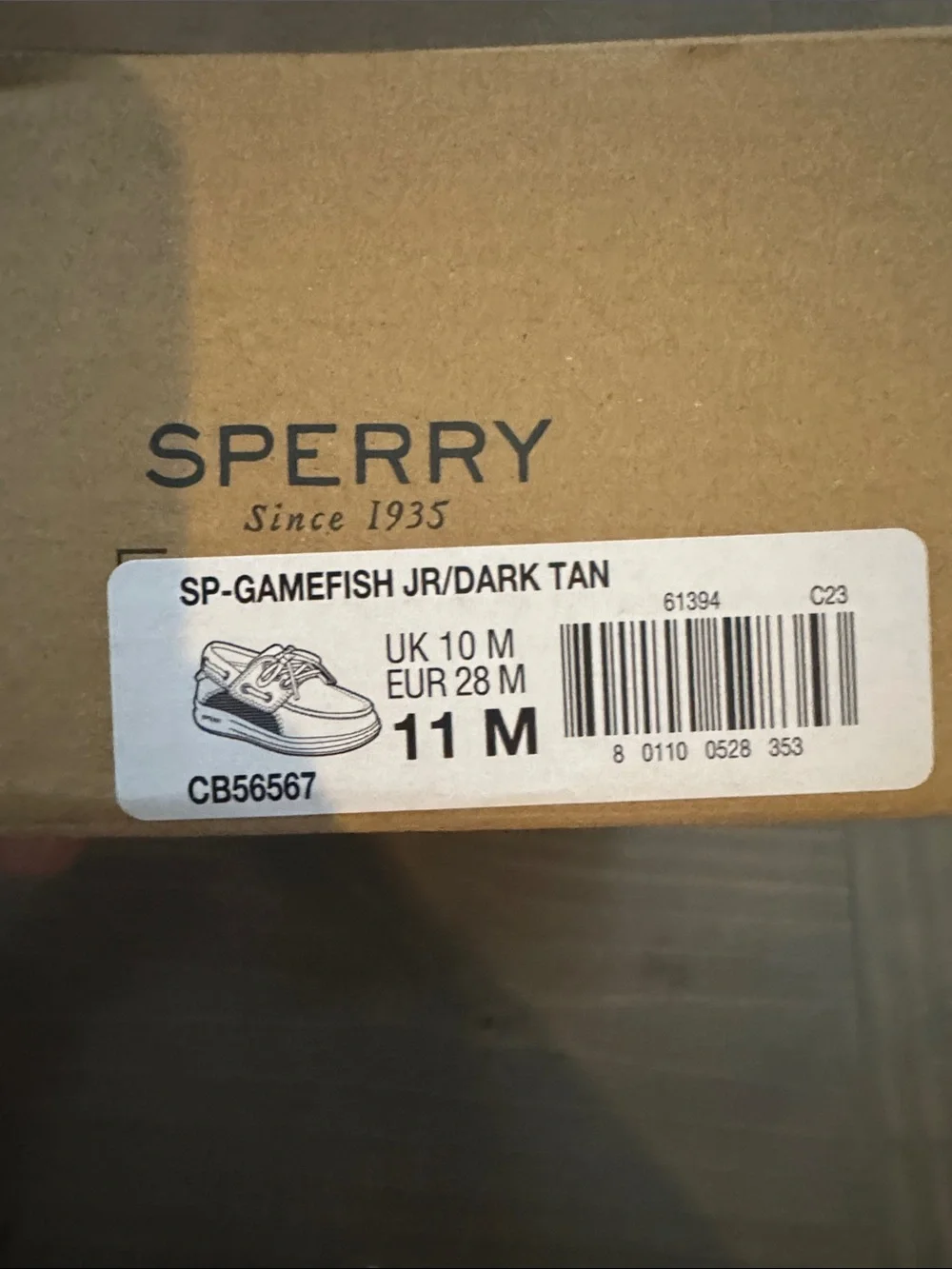 Sperry size 11