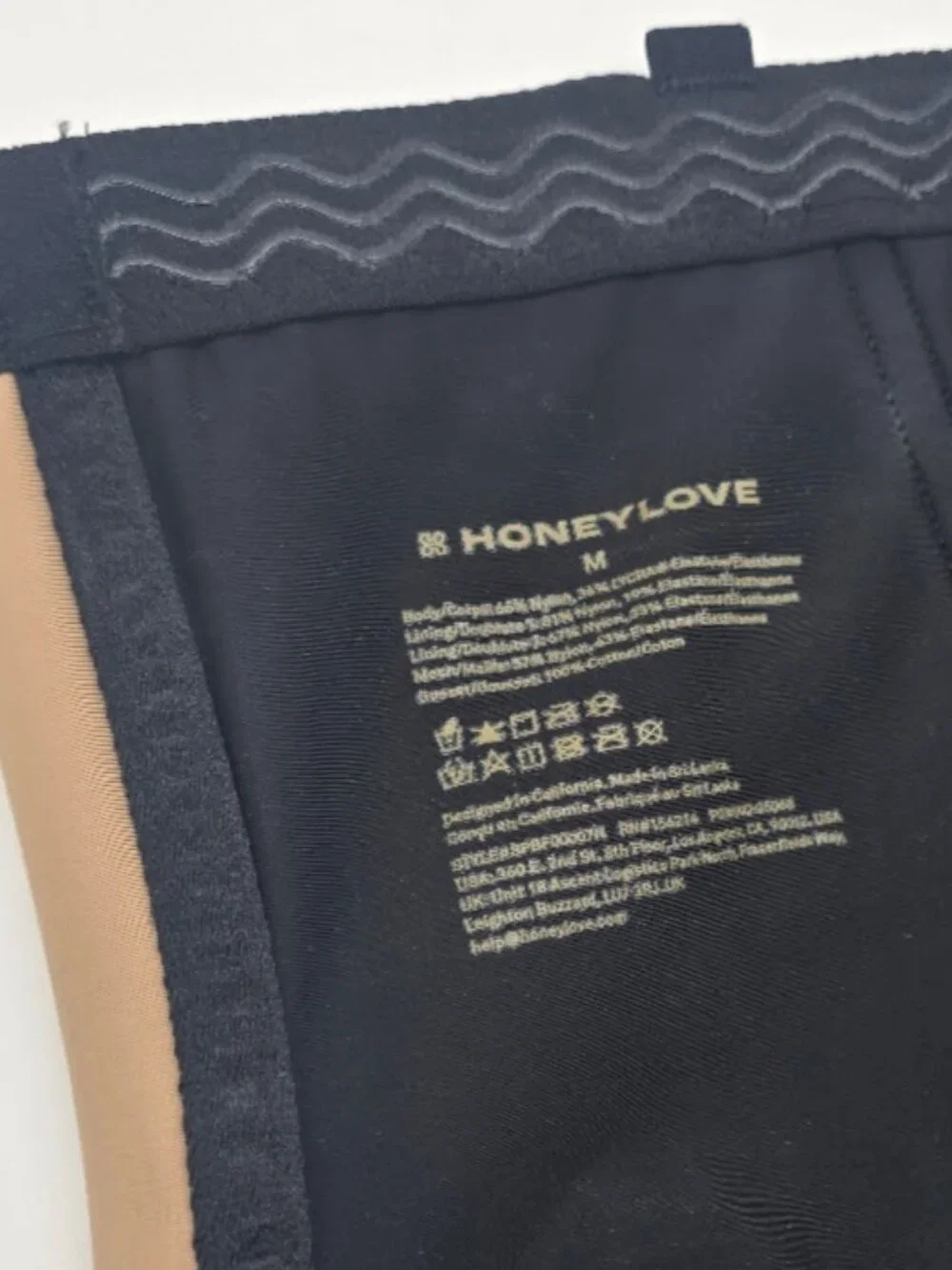 Honeylove SuperPower Brief Shapewear Medium Black High Compression NWOT