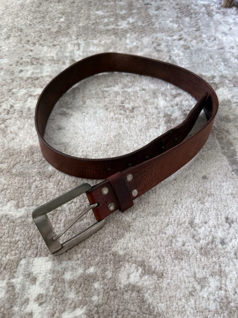 Fossil Brown Leather Belt